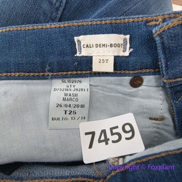 New! Madewell Tall Cali Demi-Boot Jeans in Marco Wash, size 25T - Picture 12 of 14